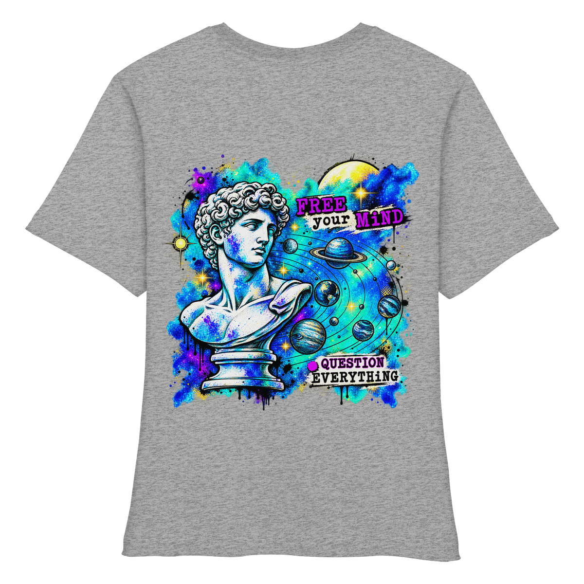 Der Philosoph – Körpernah geschnittenes Damen-Bio-Shirt