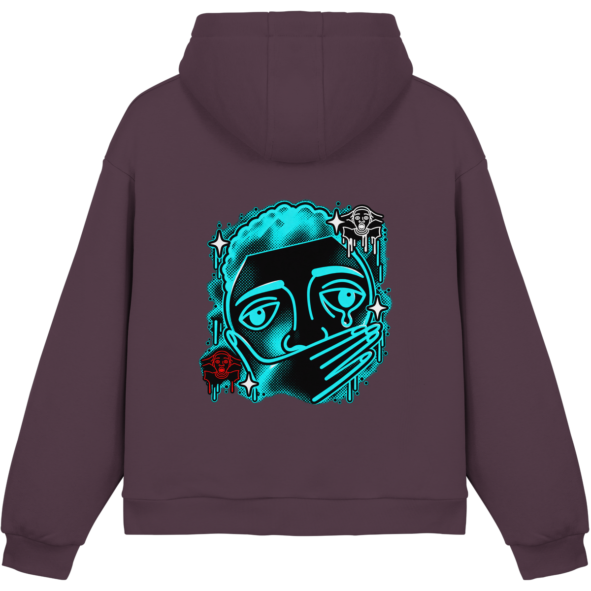 The Meme - Peluş Boxcut Kapüşonlu Sweatshirt