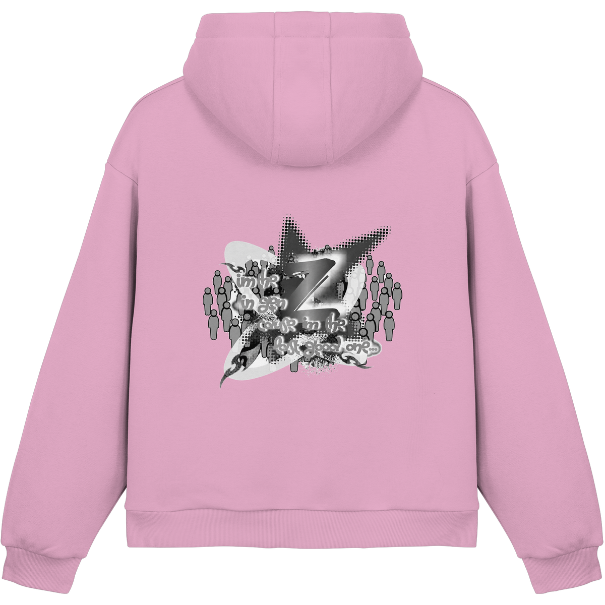 The Rebellion Z BASiC - Pofuduk Boxcut Kapüşonlu Sweatshirt
