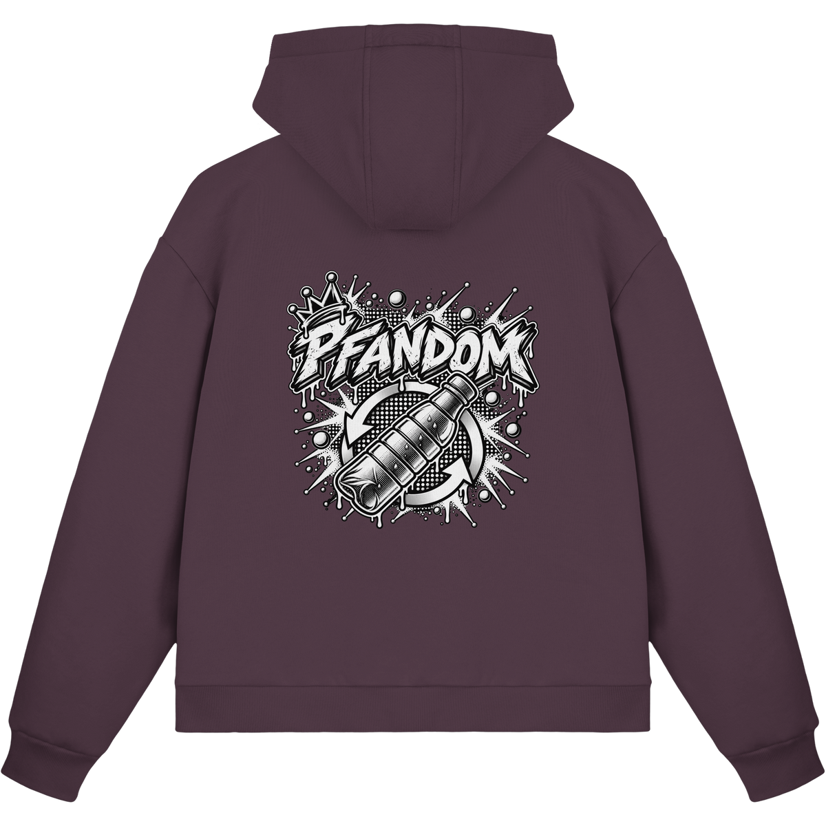 PFANDOM BASiCS - Pelüş Fermuarlı Kutu Kesim (Sweatshirt)