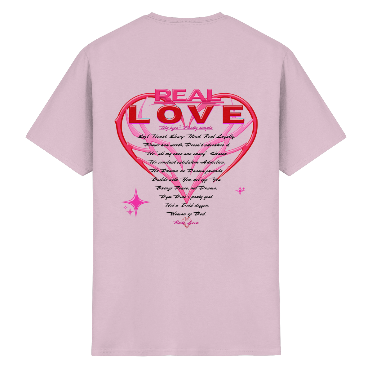 The Real Love - ヘビーコットンTシャツ