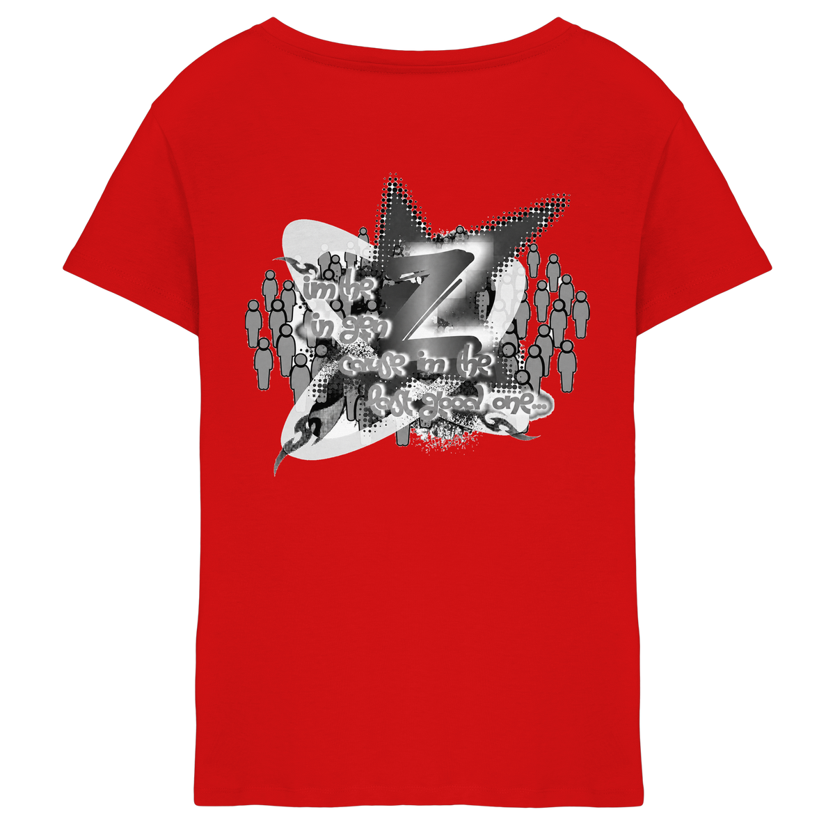 The Rebellion Z BASiCS - T-shirt da donna con scollo a V