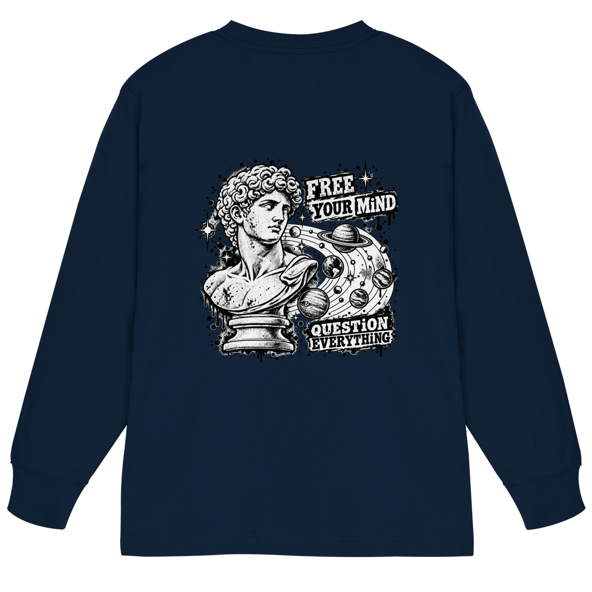 The Philosopher - Organic Heavy Oversized Longsleeve T-Shirt