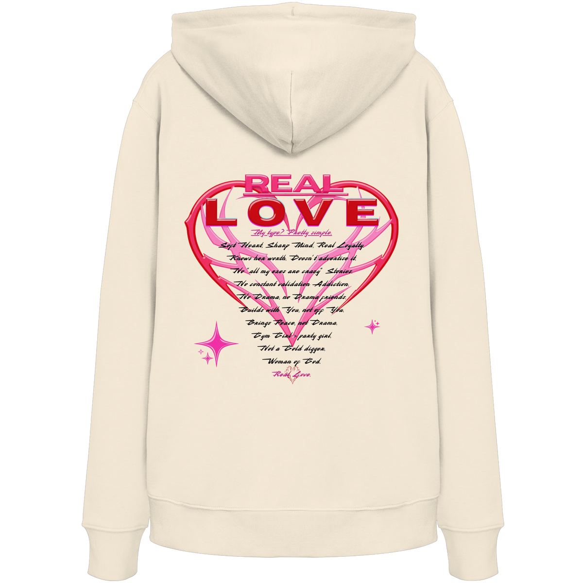 The Real Love - Organic Hoodie