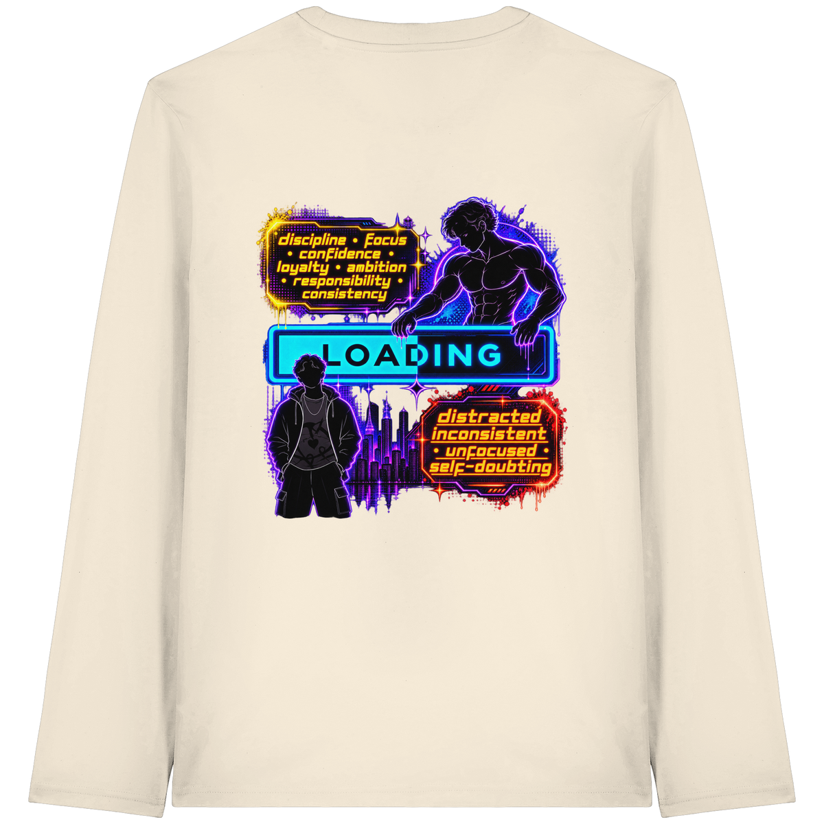 LOADiNG - Camiseta de manga larga orgánica