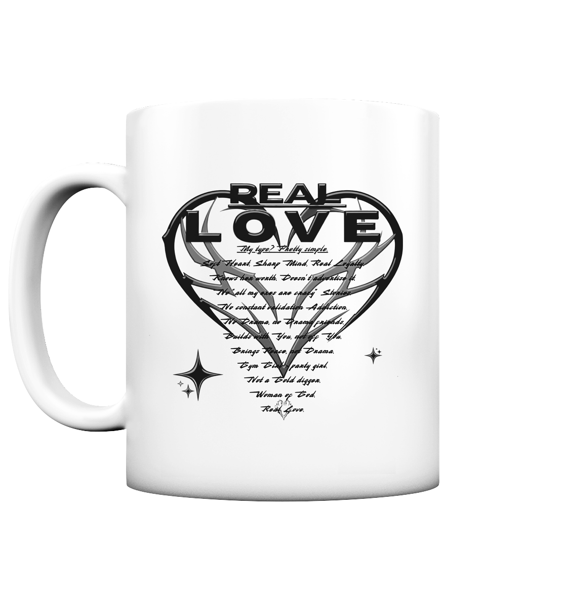 The REAL LOVE BASiCS - Taza mate