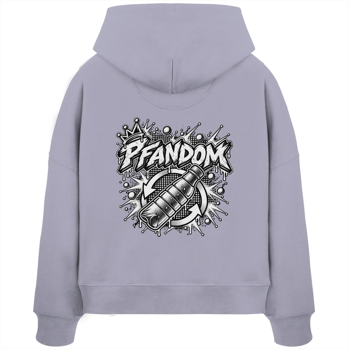 PFANDOM BASiCS - Sudadera con capucha orgánica corte cuadrado para mujer