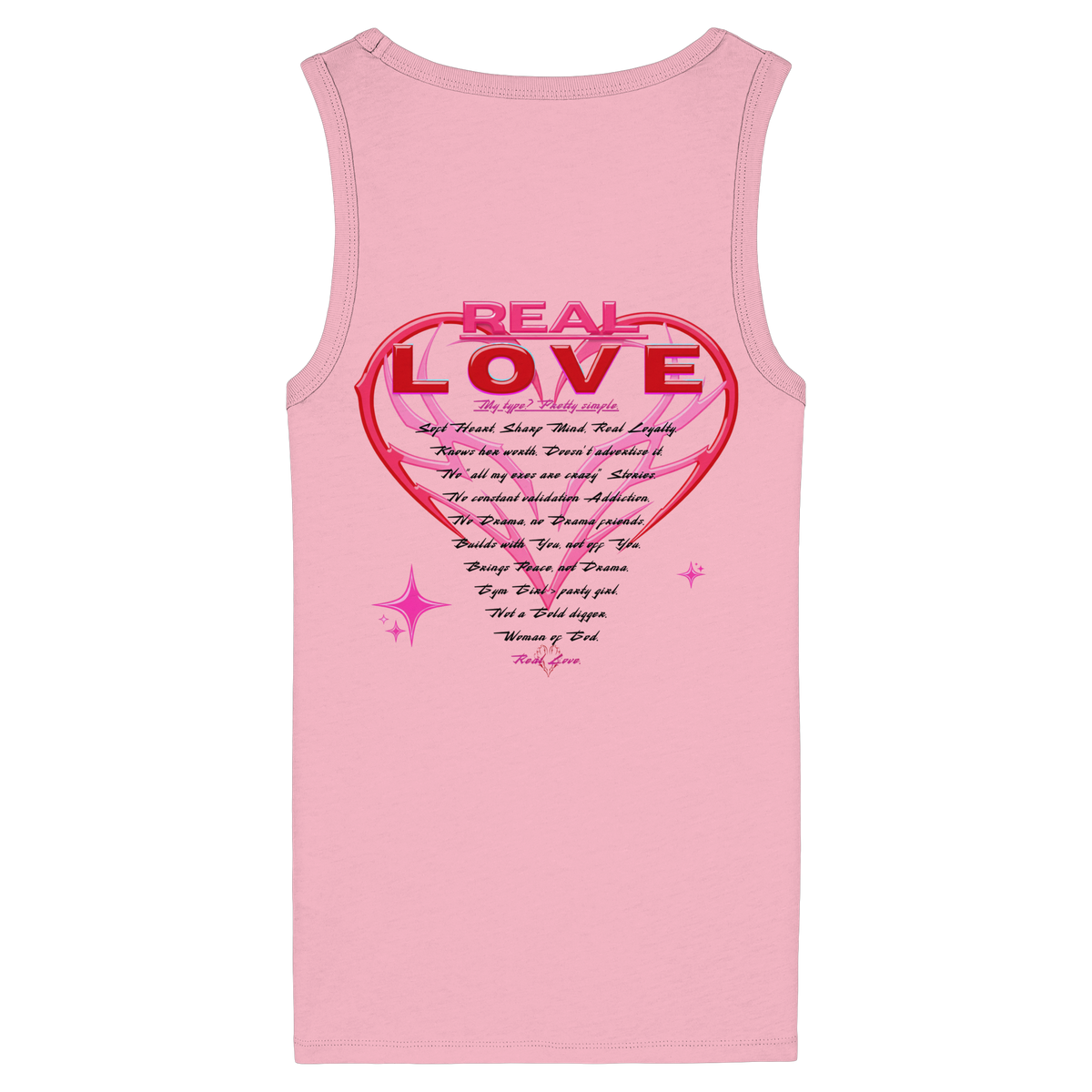 The Real Love - Womens Organic Fitted Tank Top