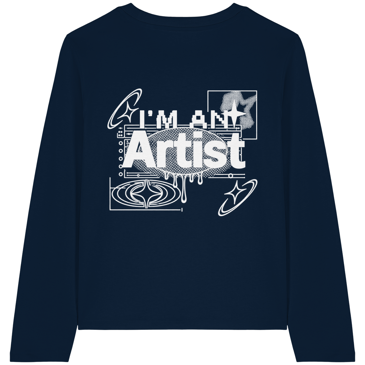 The Artist BASiCS - T-shirt a maniche lunghe biologica da donna