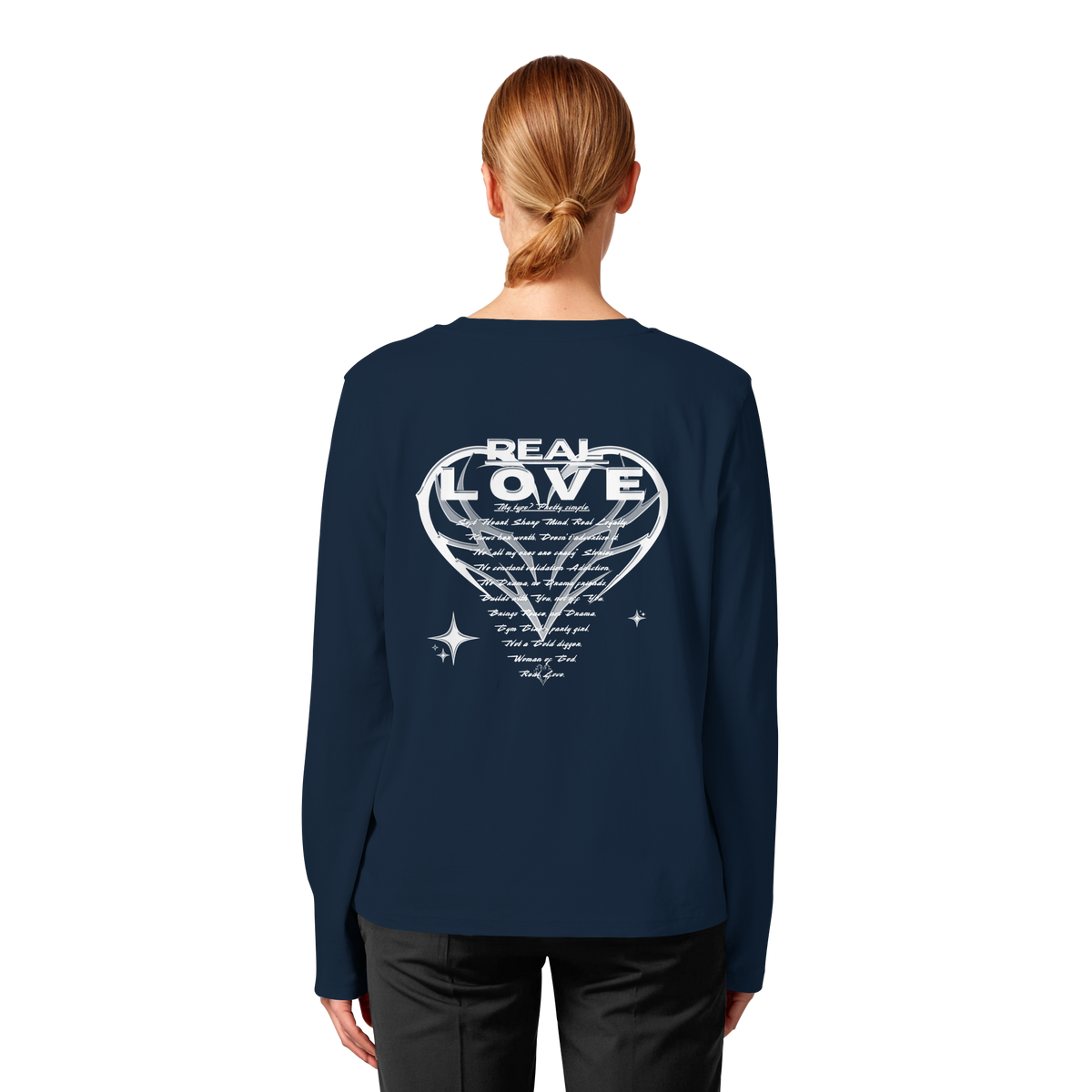Die REAL LOVE BASiCS - Damen Bio-Langarm-T-Shirt