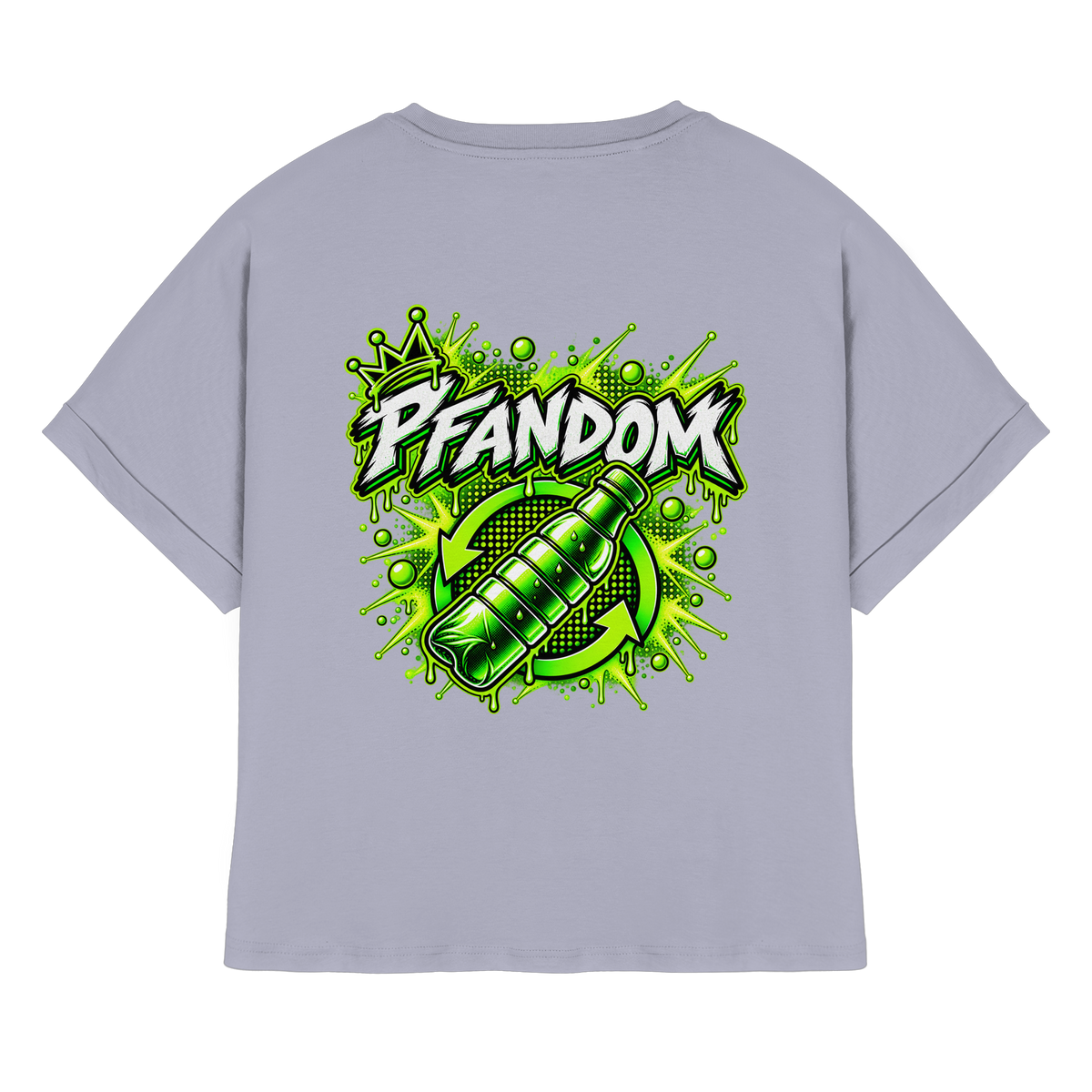PFANDOM - Womens Organic Rolled Sleeves T-Shirt