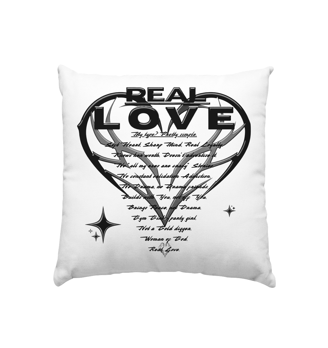 The REAL LOVE BASiCS - Kissen 40x40cm