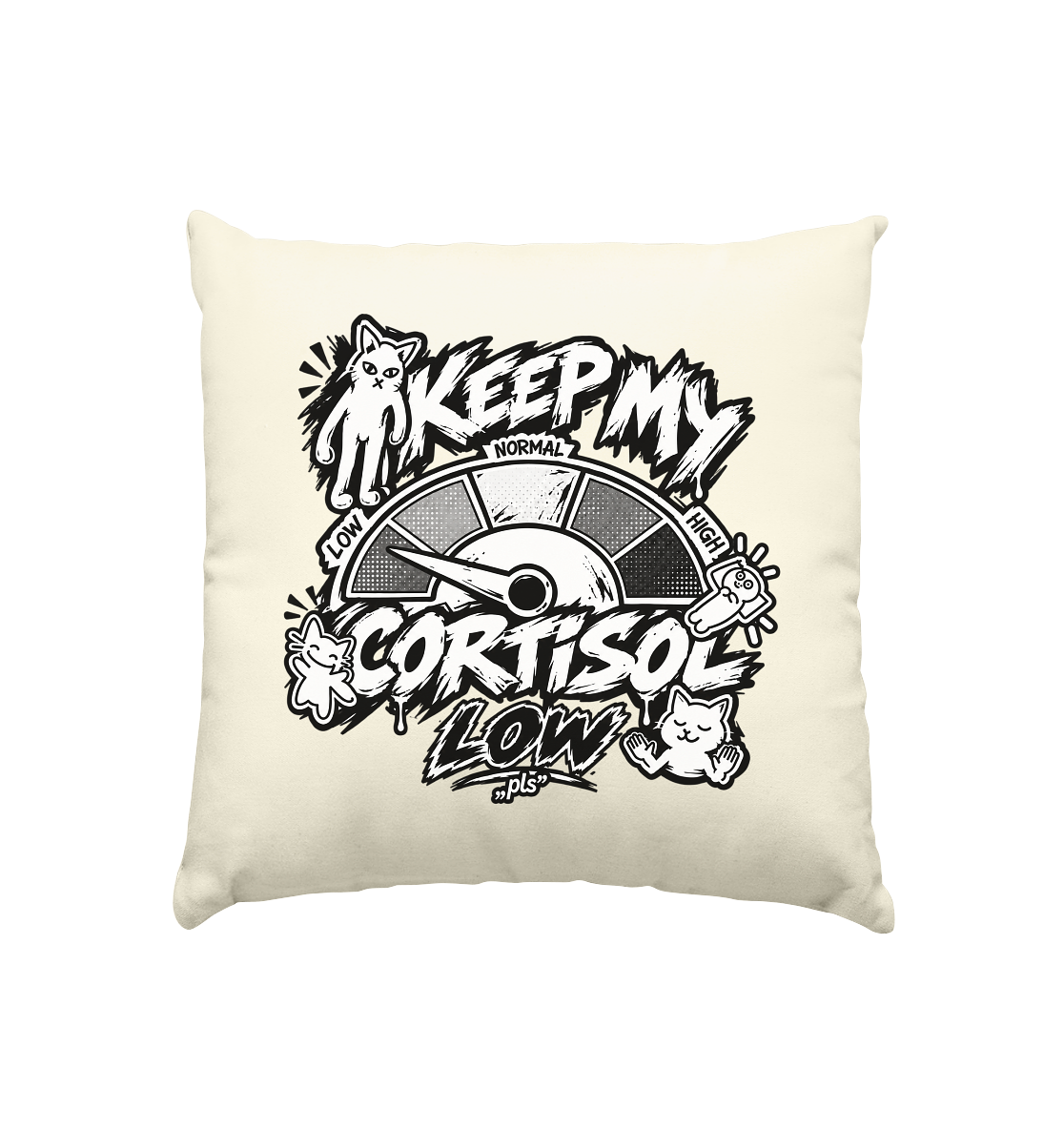 low CORTiSOL - Kissen natur 40x40cm