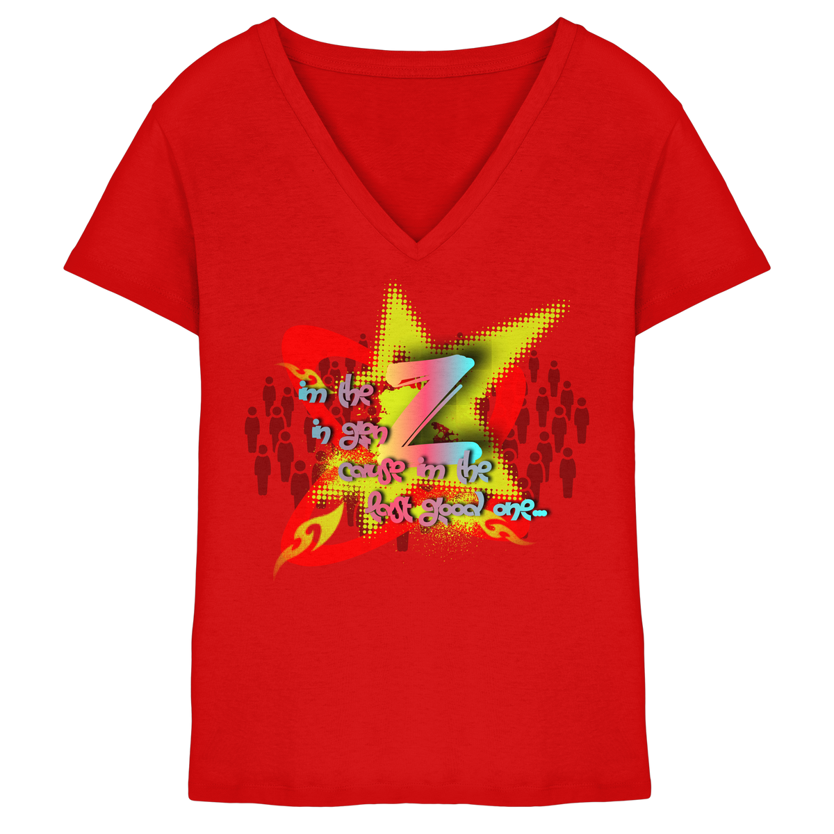 The Rebellion Z - Damen V-Ausschnitt-Shirt