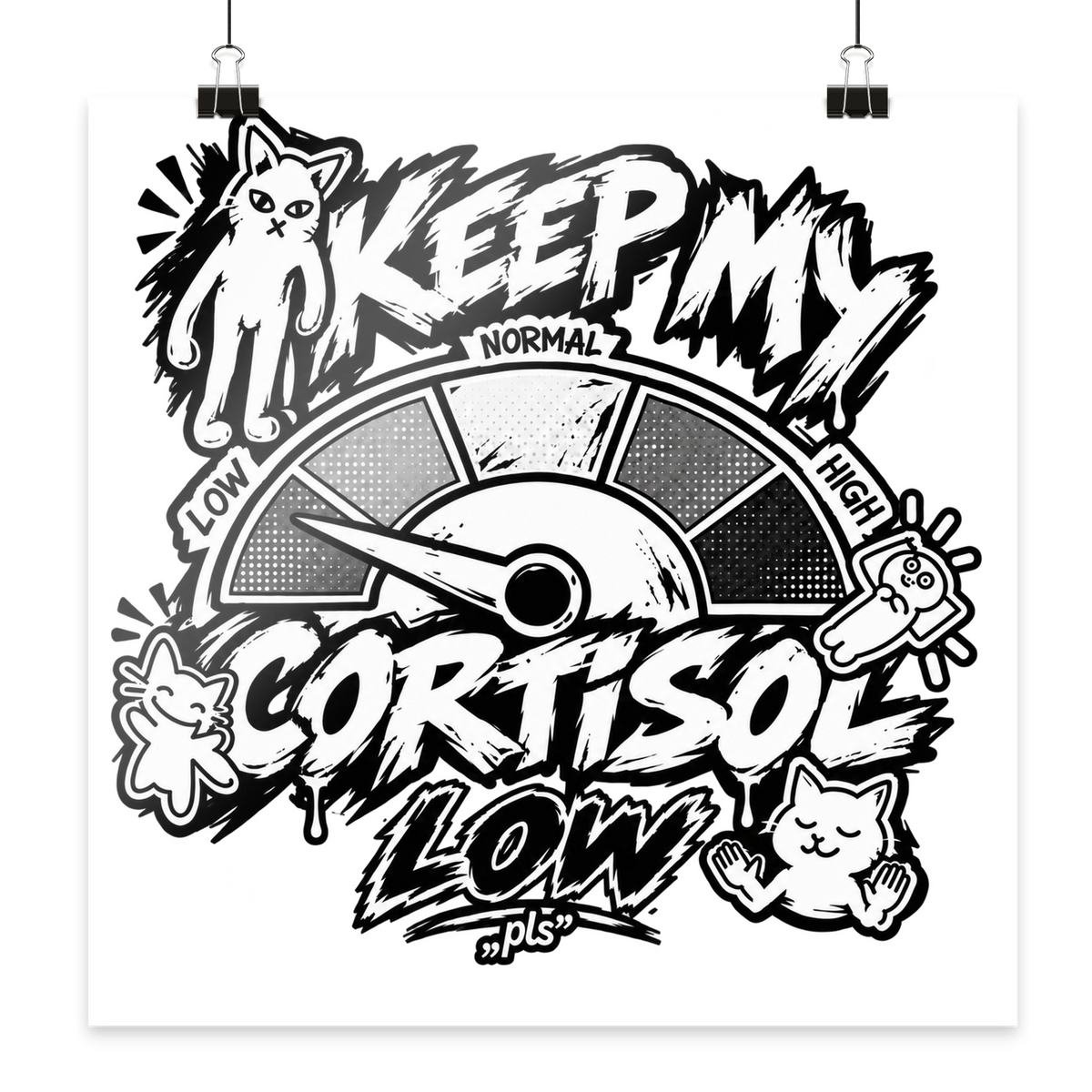 CORTISOLO basso - Poster 40x40