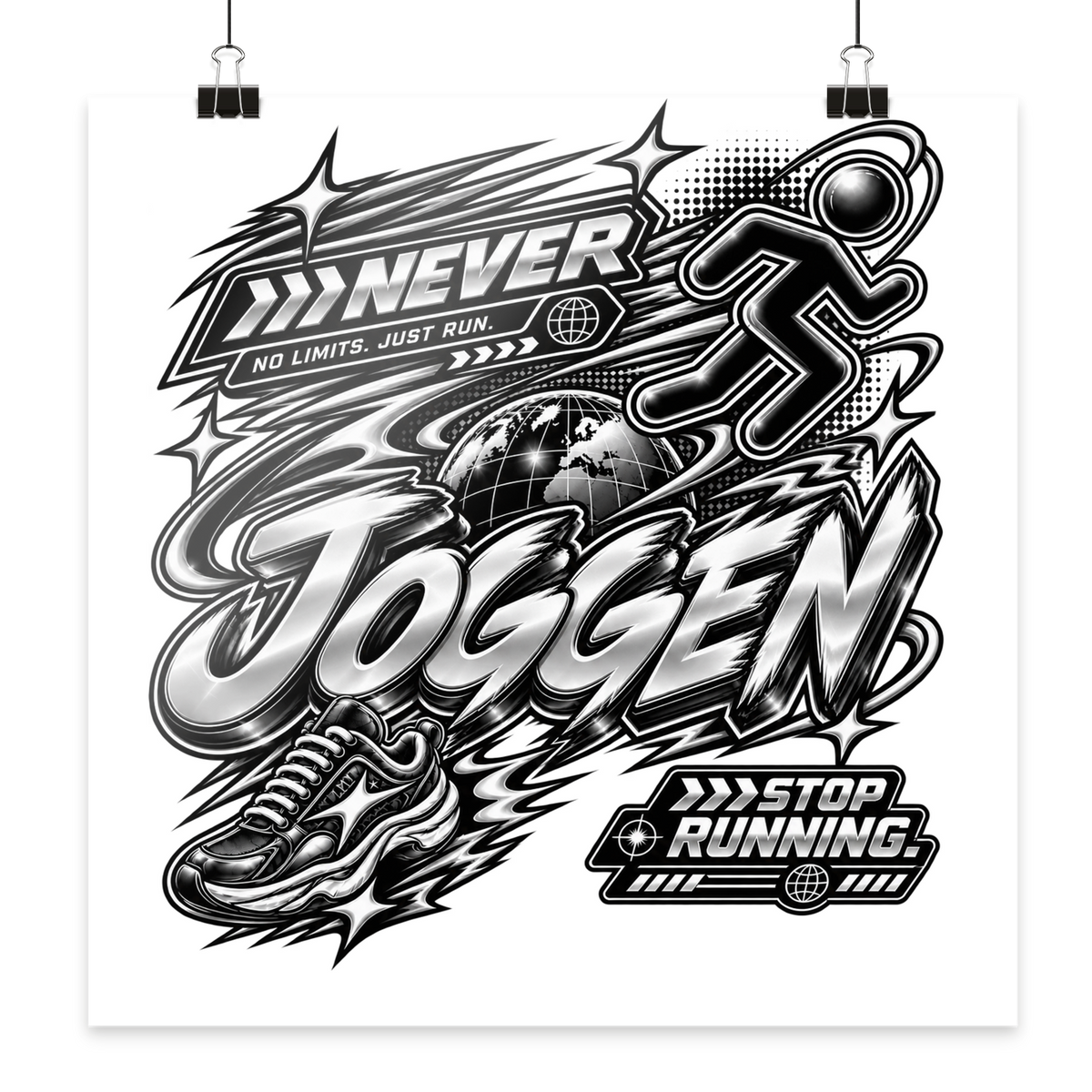 JoGGer BASiCS - Poster 40x40