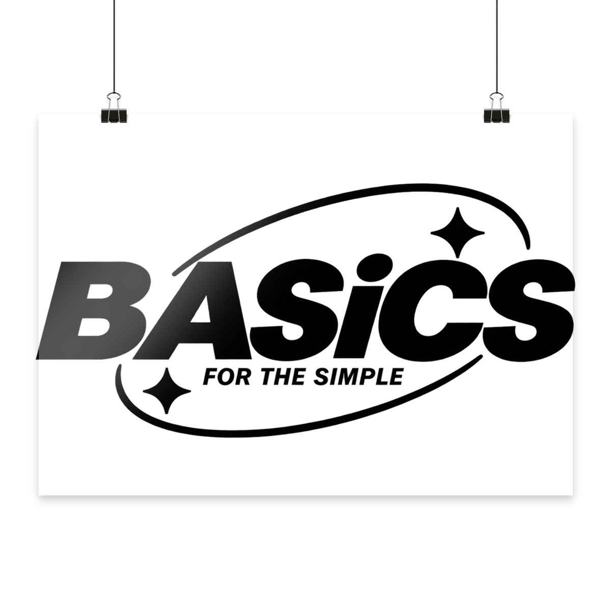 BASiCS - For the SIMPLE - Poster Din A3 (quer)