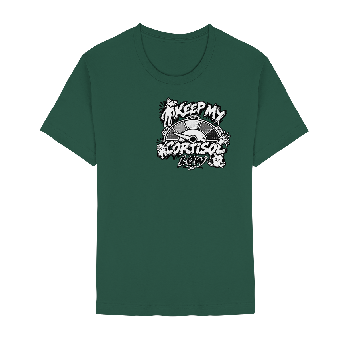 düşük KORTİZOL - Unisex Essential Premium Tişört