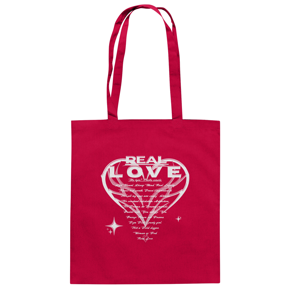 The REAL LOVE BASiCS - Baumwolltasche