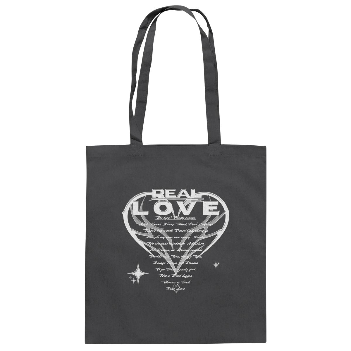 The REAL LOVE BASiCS - Baumwolltasche