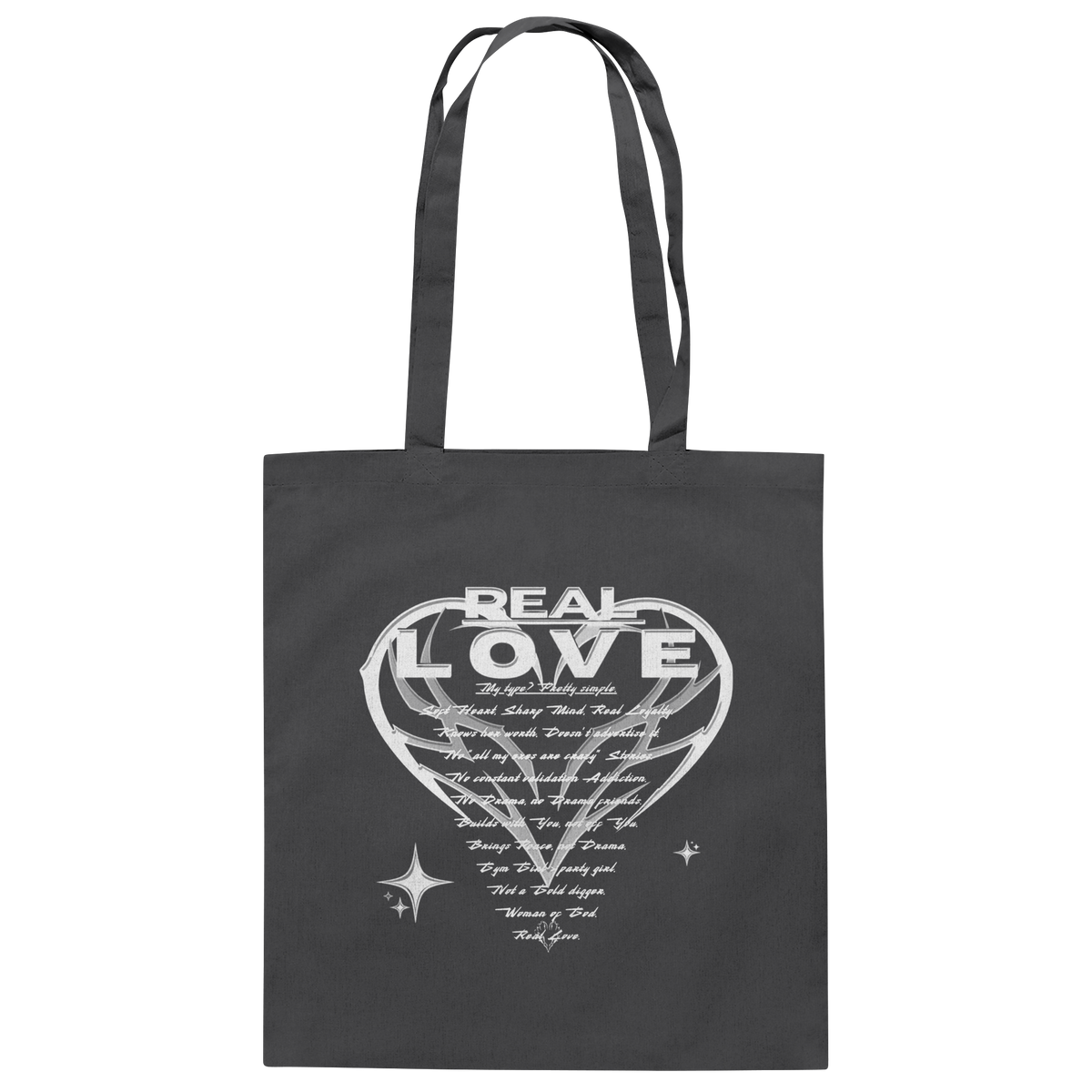 The REAL LOVE BASiCS - Baumwolltasche
