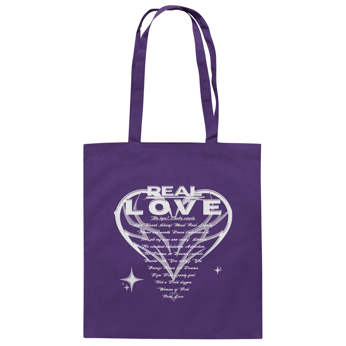 The REAL LOVE BASiCS - Baumwolltasche