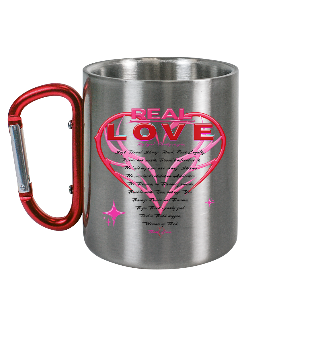 The Real Love - Edelstahl Tasse