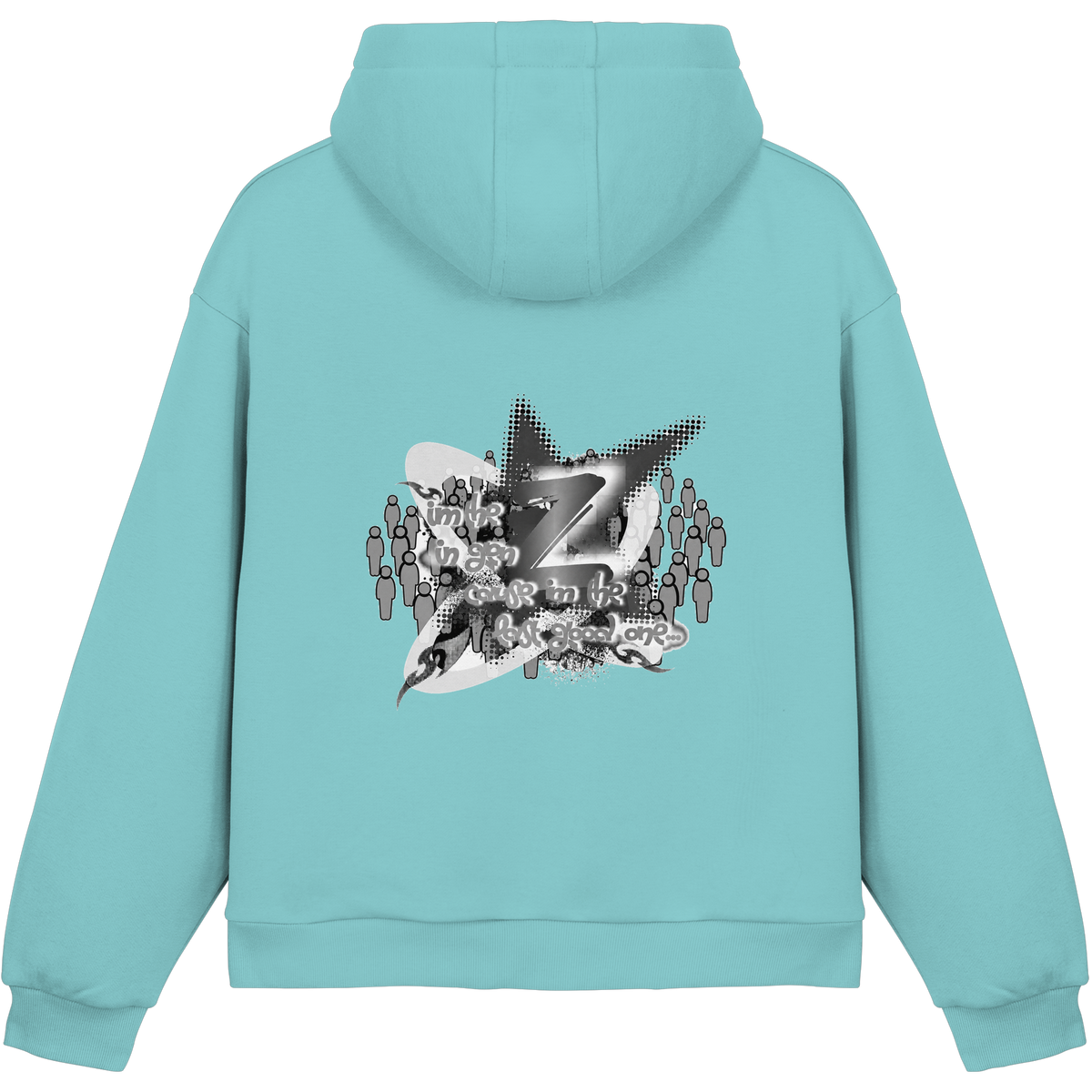 The Rebellion Z BASiCS - Felpa con cappuccio boxy fluffy