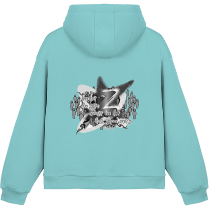 The Rebellion Z BASiCS - Felpa con cappuccio boxy fluffy