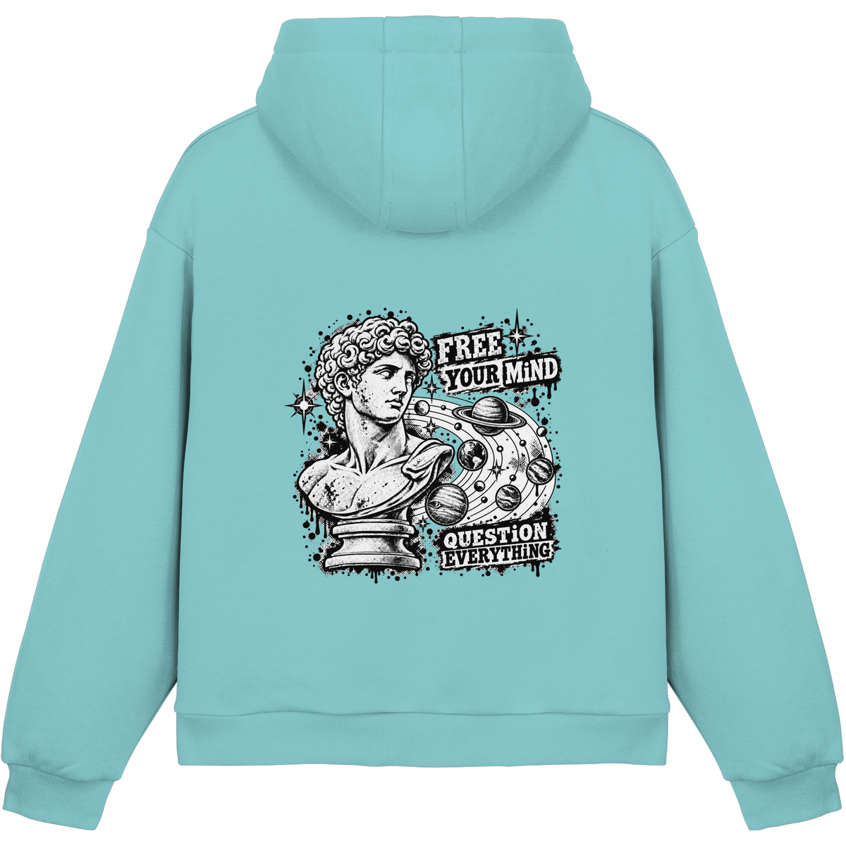The Philosopher - Felpa con cappuccio boxy fluffy