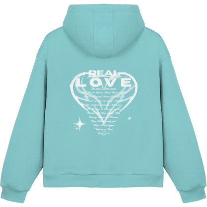 The REAL LOVE BASiCS - Fluffy Boxcut Hoodie