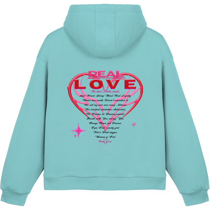 The Real Love - Peluş Kutulu Kapüşonlu Sweatshirt