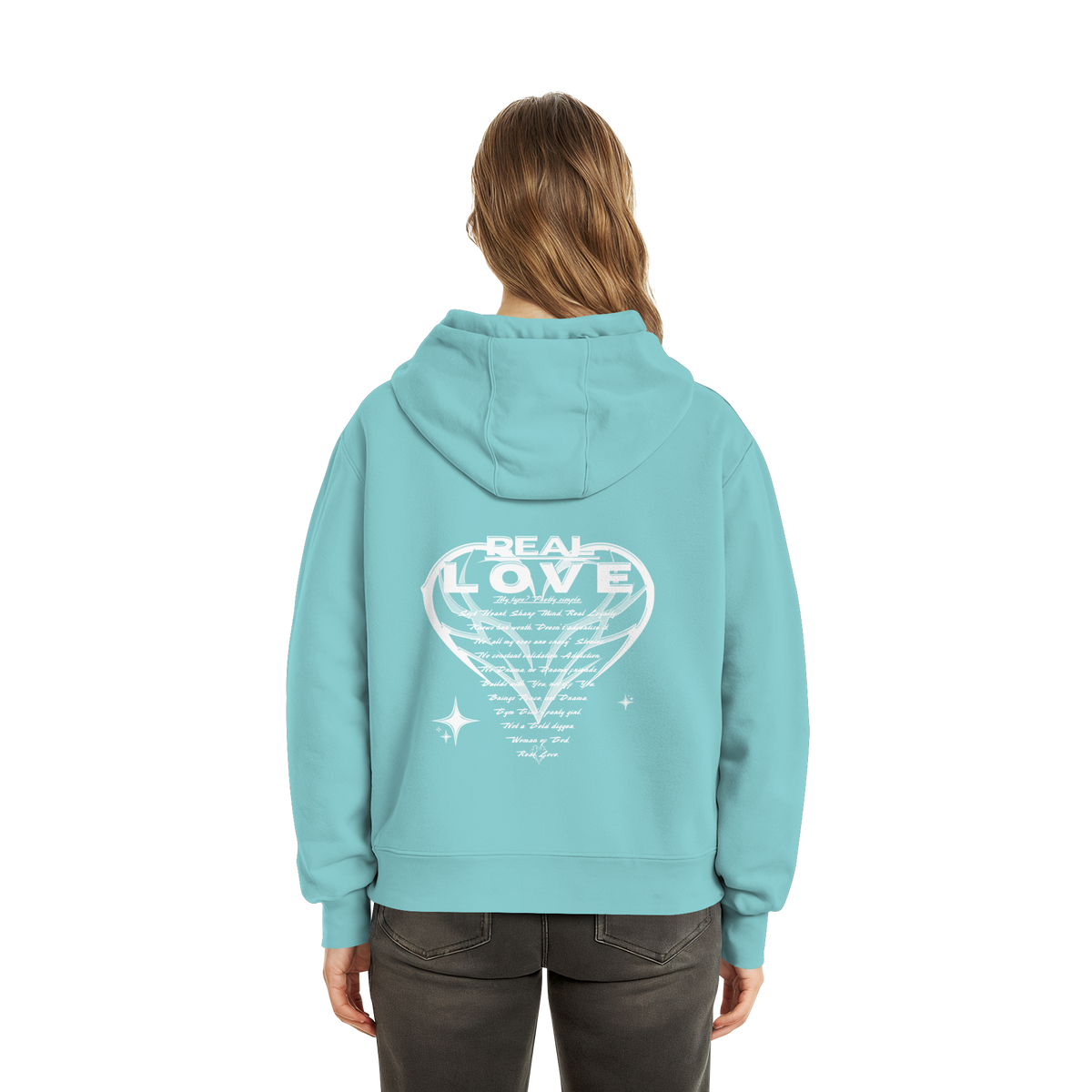 The REAL LOVE BASiCS - Fluffy Boxcut Hoodie