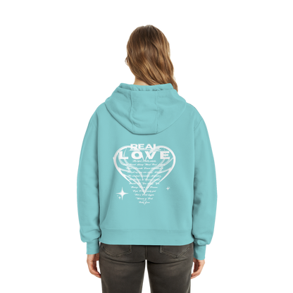 The REAL LOVE BASiCS - Fluffy Boxcut Hoodie