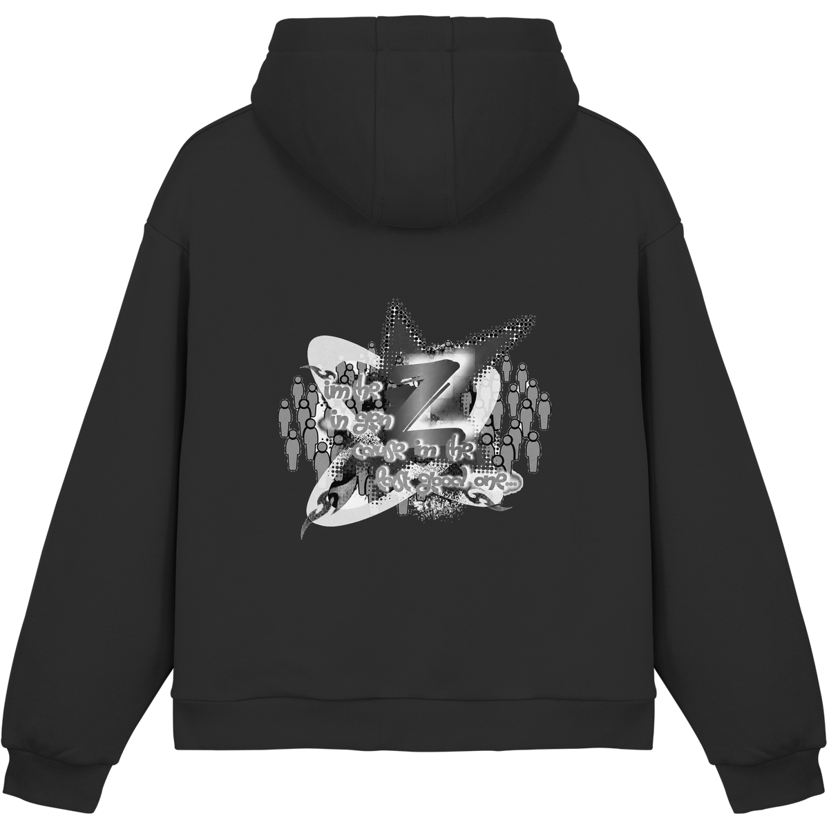 The Rebellion Z BASiCS - Felpa con cappuccio boxy fluffy