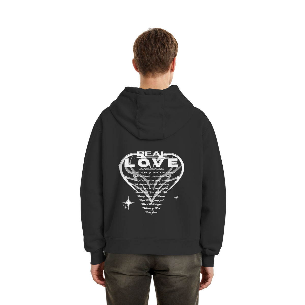 The REAL LOVE BASiCS - Fluffy Boxcut Hoodie