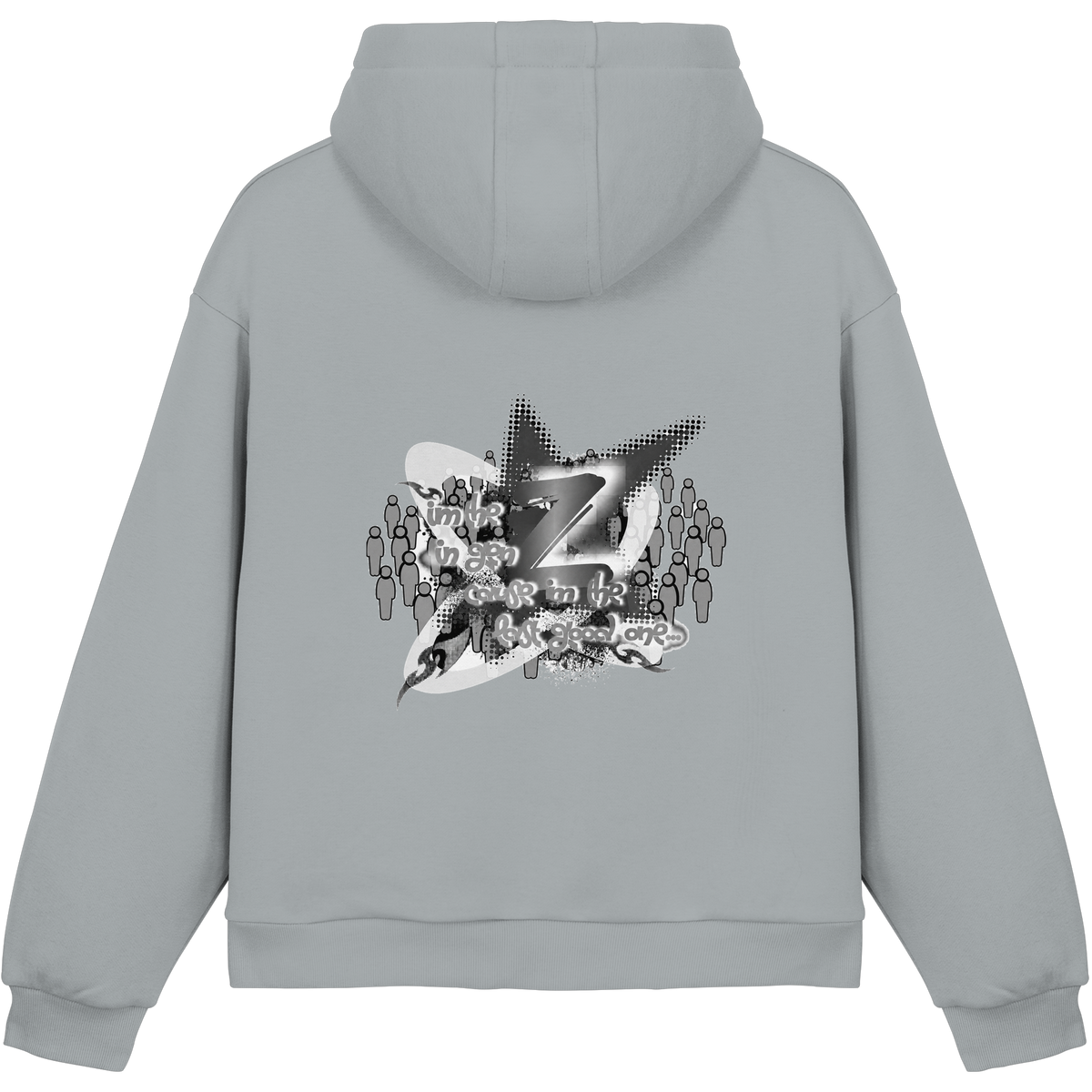 The Rebellion Z BASiCS - Felpa con cappuccio boxy fluffy
