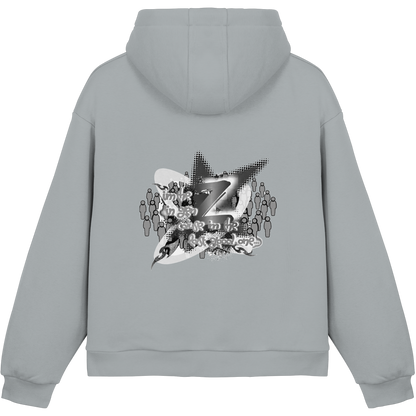 The Rebellion Z BASiCS - Felpa con cappuccio boxy fluffy