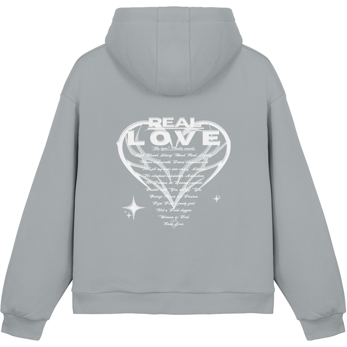 The REAL LOVE BASiCS - Fluffy Boxcut Hoodie
