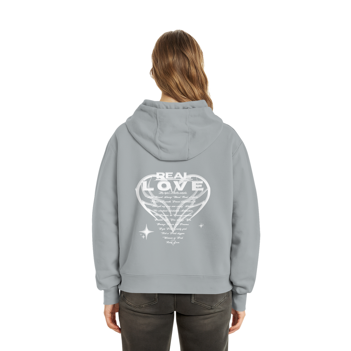 The REAL LOVE BASiCS - Fluffy Boxcut Hoodie