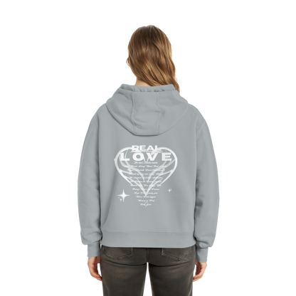 The REAL LOVE BASiCS - Fluffy Boxcut Hoodie
