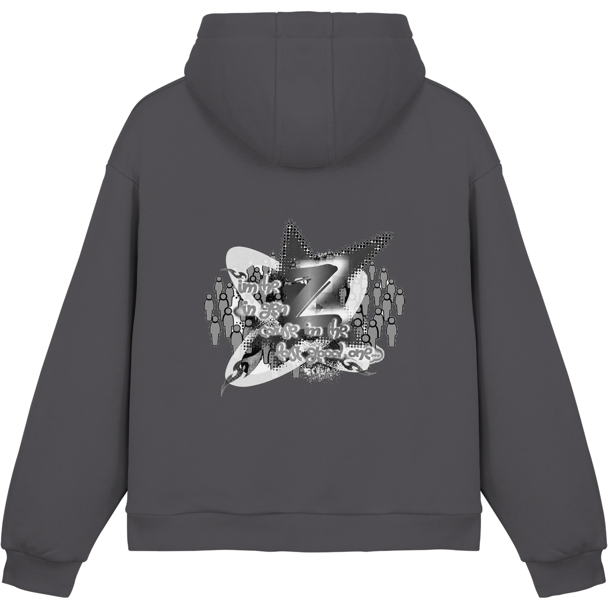 The Rebellion Z BASiCS - Felpa con cappuccio boxy fluffy