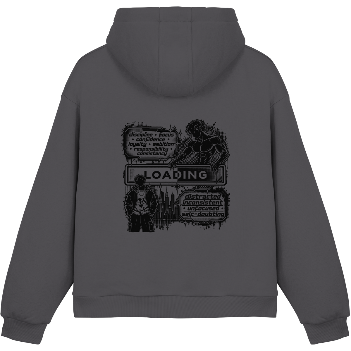LOADiNG BASiCS - Fluffy Boxcut Hoodie