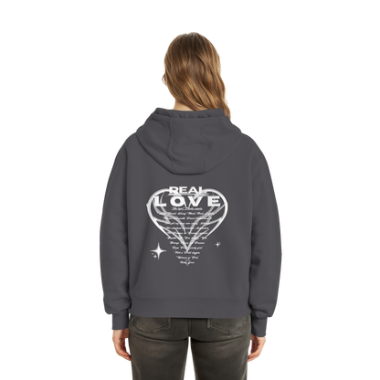 The REAL LOVE BASiCS - Fluffy Boxcut Hoodie