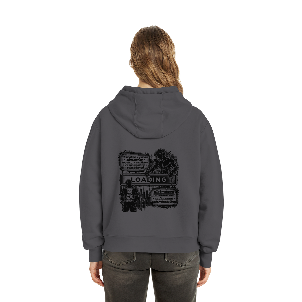 LOADiNG BASiCS - Fluffy Boxcut Hoodie