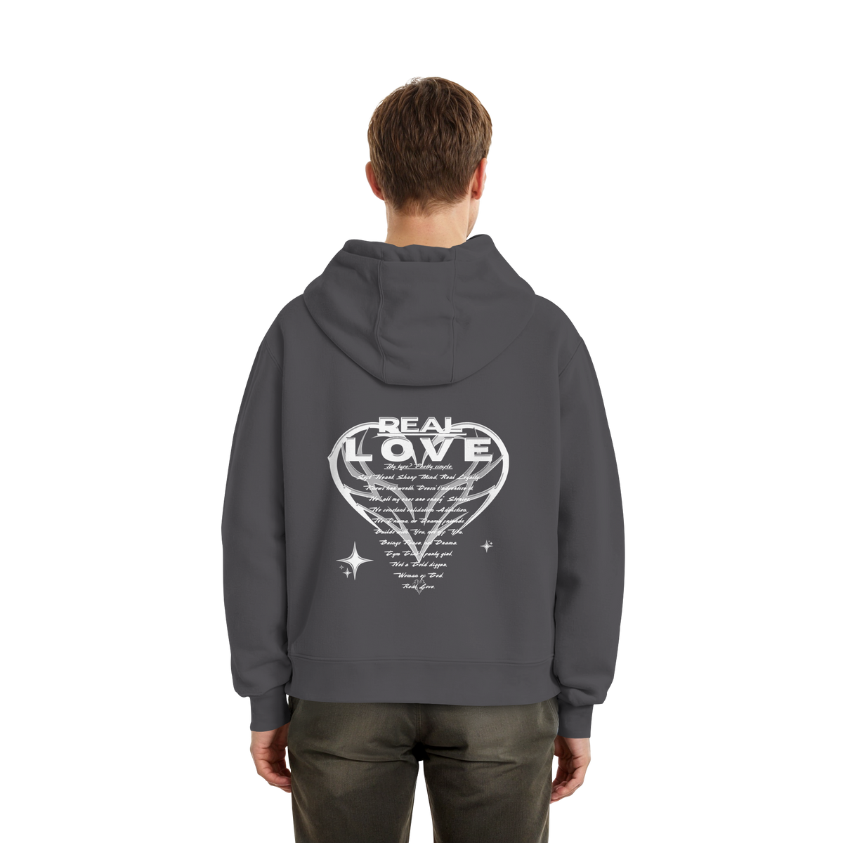 The REAL LOVE BASiCS - Fluffy Boxcut Hoodie