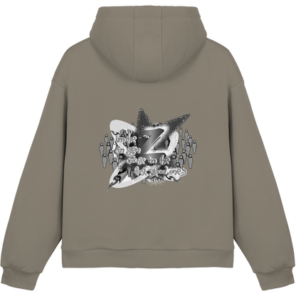 The Rebellion Z BASiCS - Felpa con cappuccio boxy fluffy