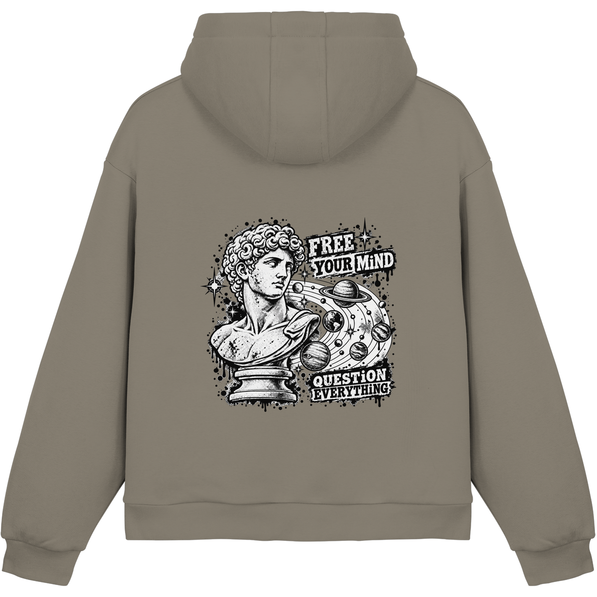 The Philosopher - Felpa con cappuccio boxy fluffy