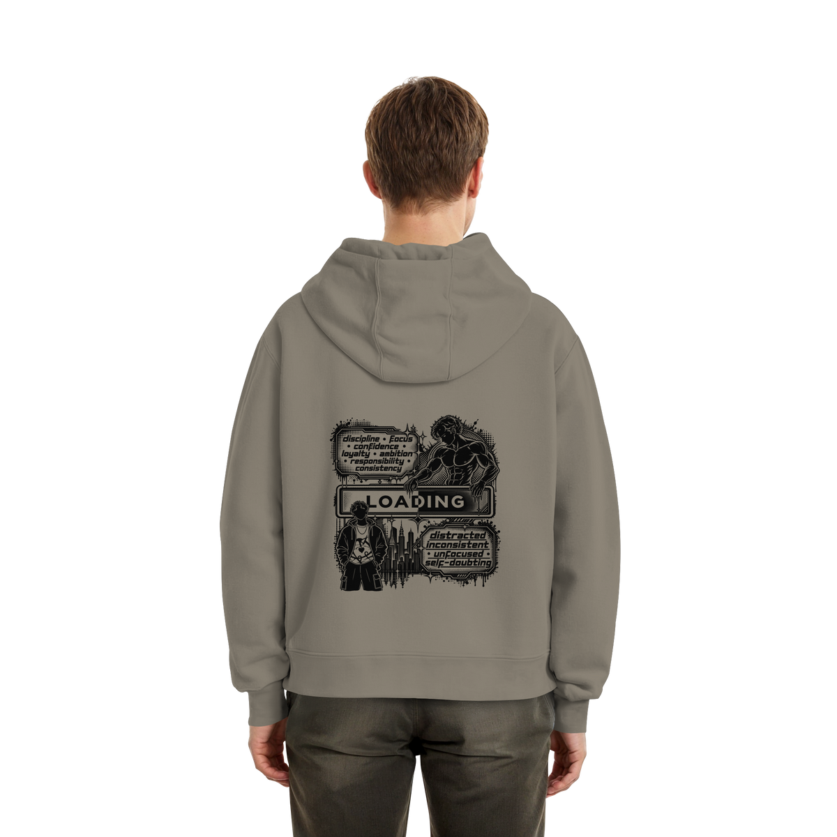 LOADiNG BASiCS - Fluffy Boxcut Hoodie
