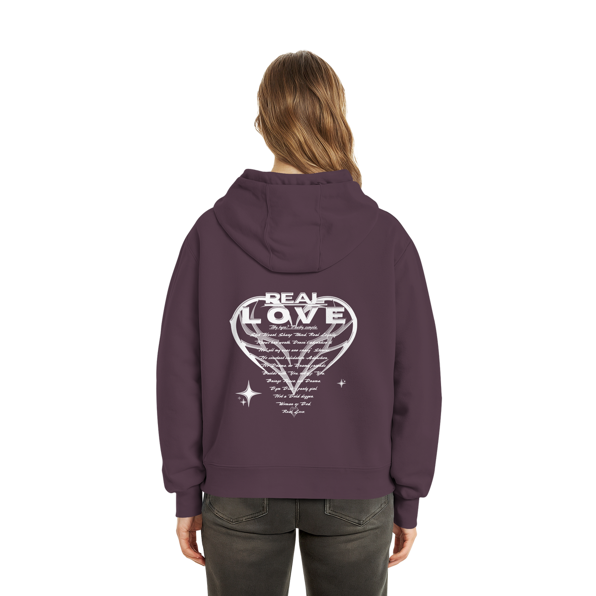 The REAL LOVE BASiCS - Fluffy Boxcut Hoodie
